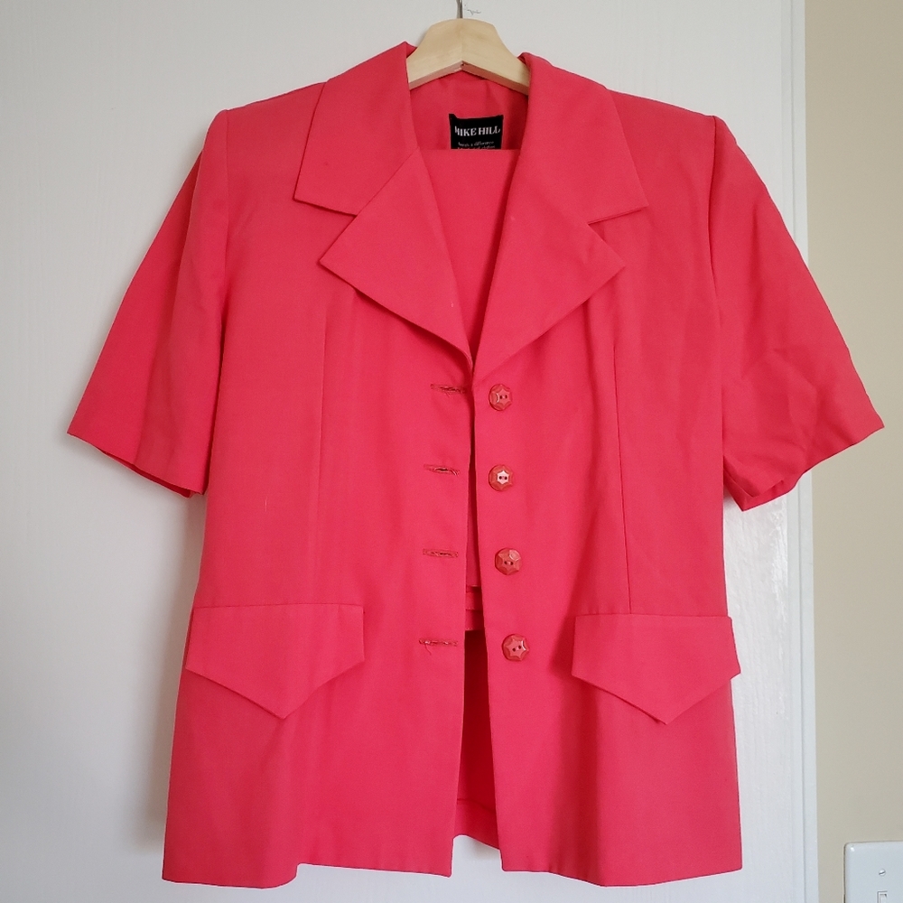 VTG Pink Skirt Suit with Blazer - Picture 2 of 6